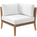 Gray White / Teak Wood