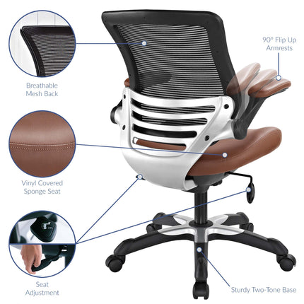 Modway EEI-595 Edge Vinyl Office Chair Modway