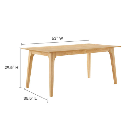 Modway EEI-6017 Juxtapose 63" Rectangle Dining Table Modway