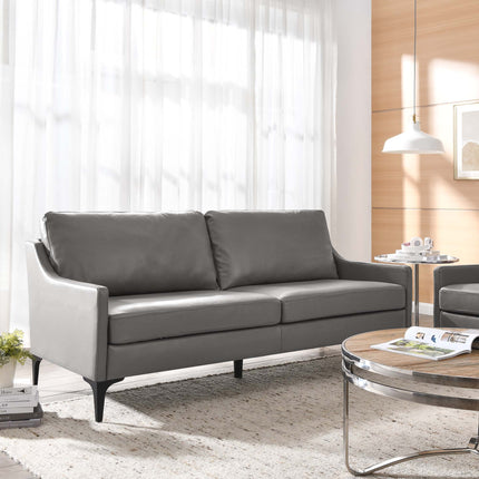Modway EEI-6018 Corland Leather Sofa Modway