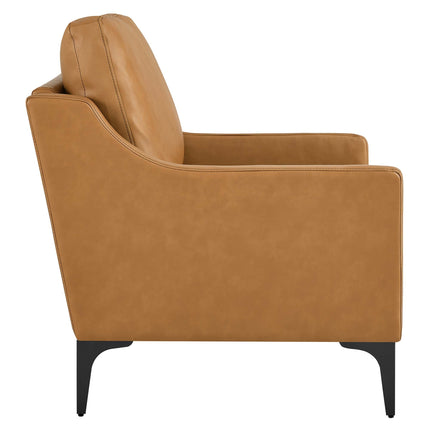 Modway EEI-6022 Corland Leather Armchair Modway