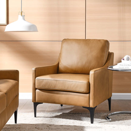 Modway EEI-6022 Corland Leather Armchair Modway