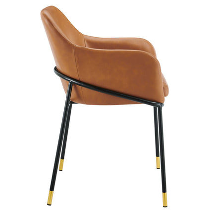 Modway EEI-6027 Jovi Vegan Leather Dining Chair Set of 2 Modway