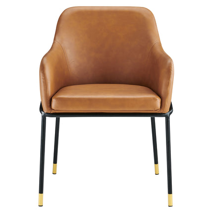 Modway EEI-6027 Jovi Vegan Leather Dining Chair Set of 2 Modway