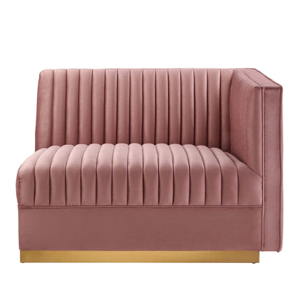 Modway EEI-6032 Sanguine Channel Tufted Performance Velvet Modular Sectional Sofa Right-Arm Chair Modway