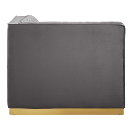 Modway EEI-6035 Sanguine Channel Tufted Performance Velvet Modular Sectional Sofa Right Corner Chair Modway