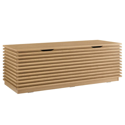 Modway EEI-7473 Render Fluted 3-in-1 Hall Tree With Storage Bench and Coat Rack Modway