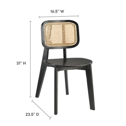 Modway EEI-6077 Habitat Wood Dining Side Chair Set of 2 Modway
