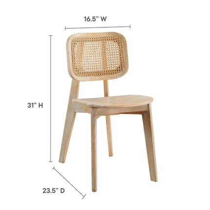 Modway EEI-6077 Habitat Wood Dining Side Chair Set of 2 Modway