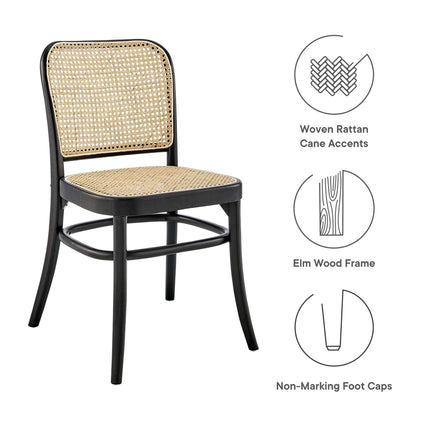 Modway EEI-6078 Winona Wood Dining Side Chair Set of 2 Modway