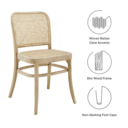 Modway EEI-6078 Winona Wood Dining Side Chair Set of 2 Modway
