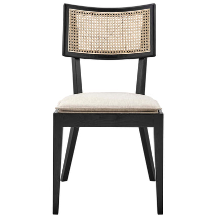 Modway EEI-6080 Caledonia Fabric Upholstered Wood Dining Chair Set of 2 Modway