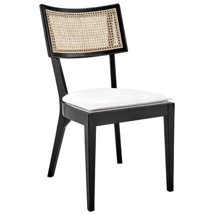 Modway EEI-6080 Caledonia Fabric Upholstered Wood Dining Chair Set of 2 Modway