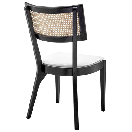 Modway EEI-6080 Caledonia Fabric Upholstered Wood Dining Chair Set of 2 Modway