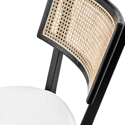 Modway EEI-6080 Caledonia Fabric Upholstered Wood Dining Chair Set of 2 Modway
