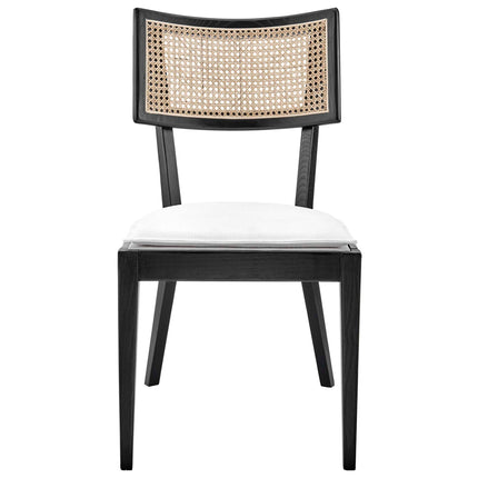 Modway EEI-6080 Caledonia Fabric Upholstered Wood Dining Chair Set of 2 Modway