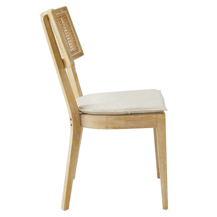 Modway EEI-6080 Caledonia Fabric Upholstered Wood Dining Chair Set of 2 Modway