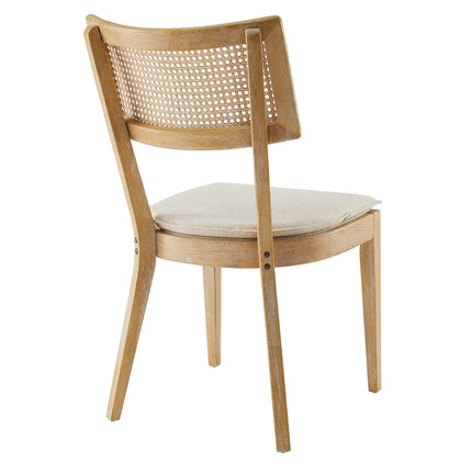 Modway EEI-6080 Caledonia Fabric Upholstered Wood Dining Chair Set of 2 Modway