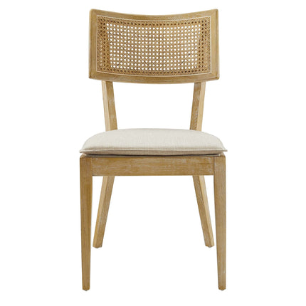 Modway EEI-6080 Caledonia Fabric Upholstered Wood Dining Chair Set of 2 Modway