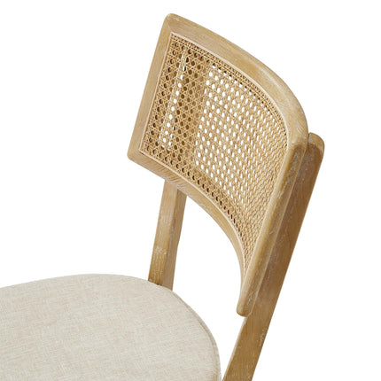 Modway EEI-6080 Caledonia Fabric Upholstered Wood Dining Chair Set of 2 Modway