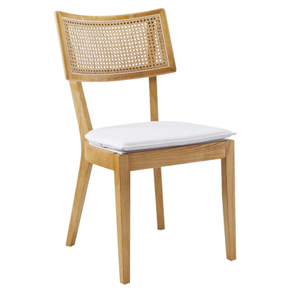Modway EEI-6080 Caledonia Fabric Upholstered Wood Dining Chair Set of 2 Modway