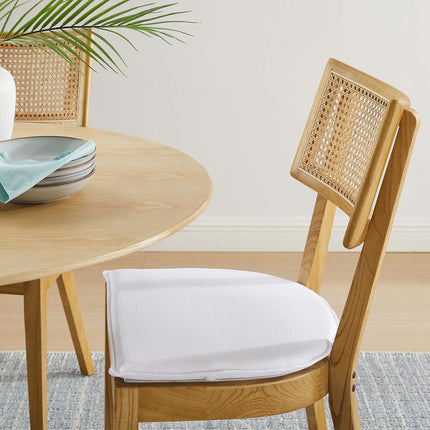 Modway EEI-6080 Caledonia Fabric Upholstered Wood Dining Chair Set of 2 Modway