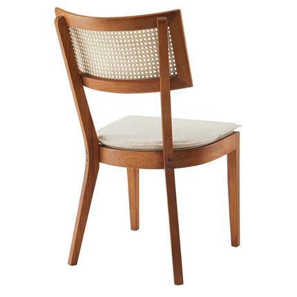 Modway EEI-6080 Caledonia Fabric Upholstered Wood Dining Chair Set of 2 Modway