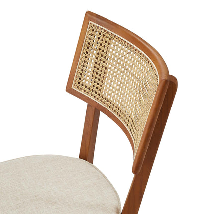 Modway EEI-6080 Caledonia Fabric Upholstered Wood Dining Chair Set of 2 Modway
