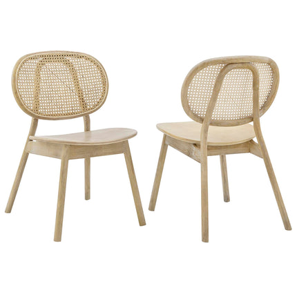 Modway EEI-6081 Malina Wood Dining Side Chair Set of 2 Modway