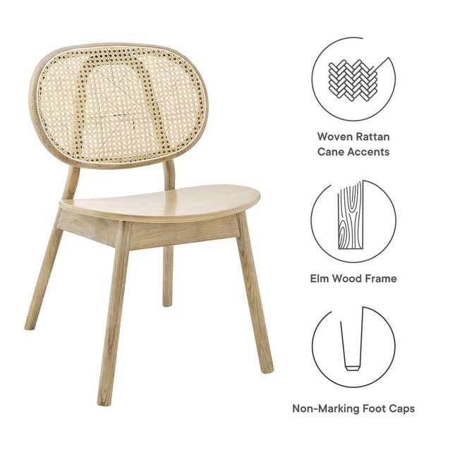 Modway EEI-6081 Malina Wood Dining Side Chair Set of 2 Modway