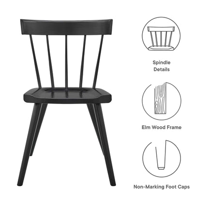 Modway EEI-6082 Sutter Wood Dining Side Chair Set of 2 - Plaza Home Decor