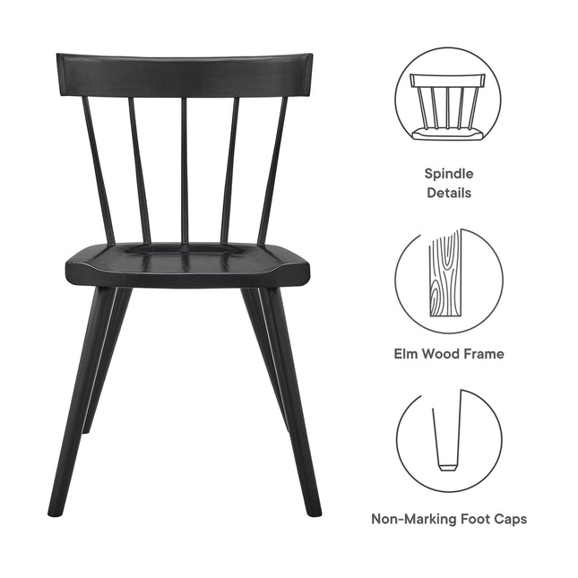 Modway EEI-6082 Sutter Wood Dining Side Chair Set of 2 - Plaza Home Decor