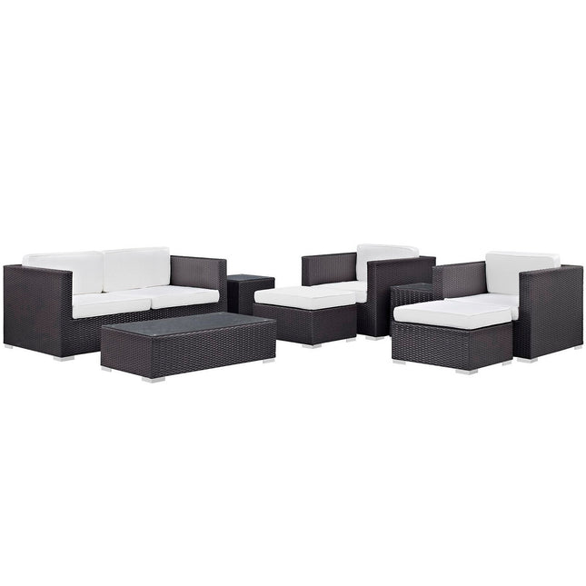 Modway EEI-610 Venice 8 Piece Outdoor Patio Sofa Set Modway