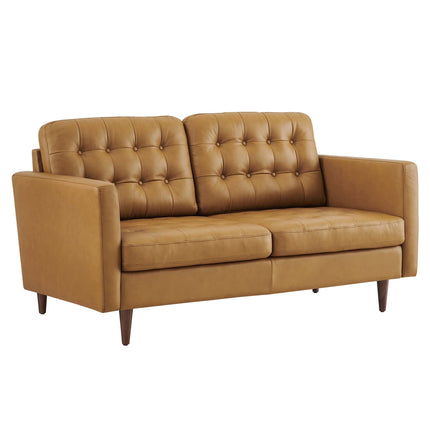 Modway EEI-6100 Exalt Tufted Leather Loveseat Modway