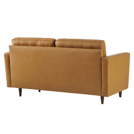 Modway EEI-6100 Exalt Tufted Leather Loveseat Modway