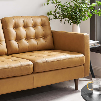 Modway EEI-6100 Exalt Tufted Leather Loveseat Modway