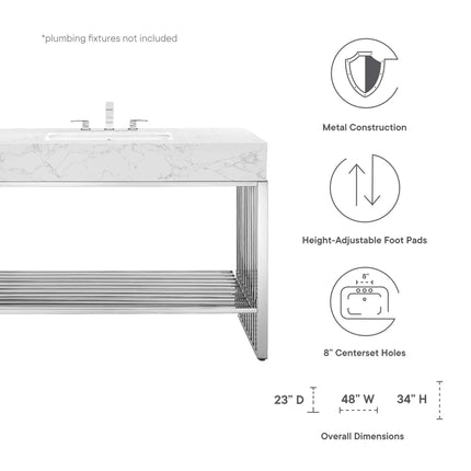 Modway EEI-6109 Gridiron 48" Bathroom Vanity Modway