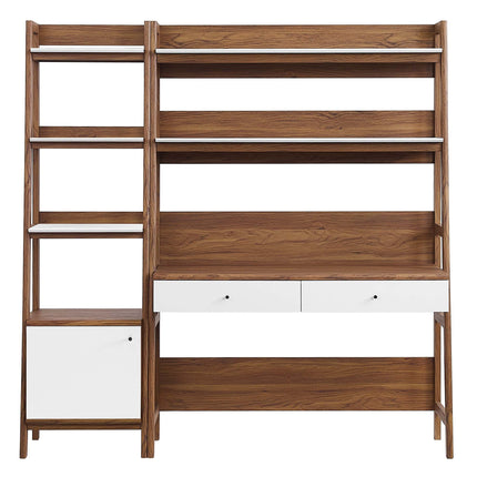 Modway EEI-6111 Bixby 2-Piece Wood Office Desk and Bookshelf Modway