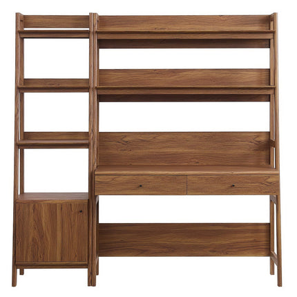 Modway EEI-6111 Bixby 2-Piece Wood Office Desk and Bookshelf Modway