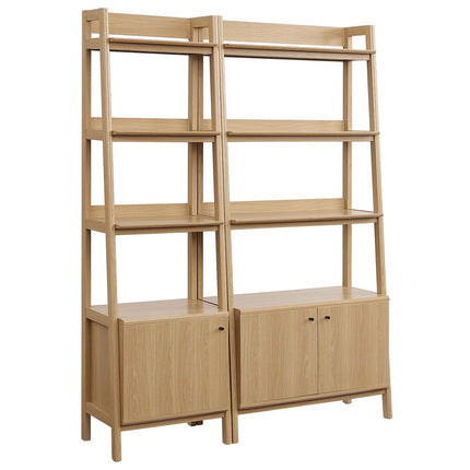 Modway EEI-6113 Bixby Wood Bookshelves Set of 2 Modway