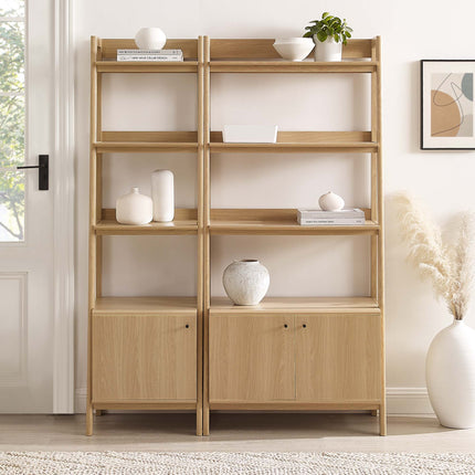 Modway EEI-6113 Bixby Wood Bookshelves Set of 2 Modway
