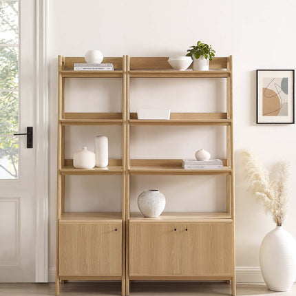 Modway EEI-6113 Bixby Wood Bookshelves Set of 2 Modway