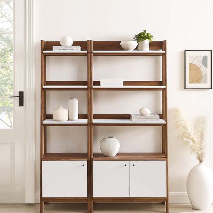 Modway EEI-6113 Bixby Wood Bookshelves Set of 2 Modway