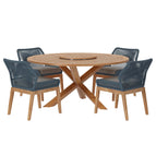 Blue Graphite / Teak Wood
