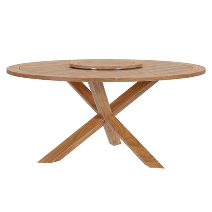 Modway EEI-6118 Wellspring 5-Piece Outdoor Patio Teak Wood Dining Set Modway