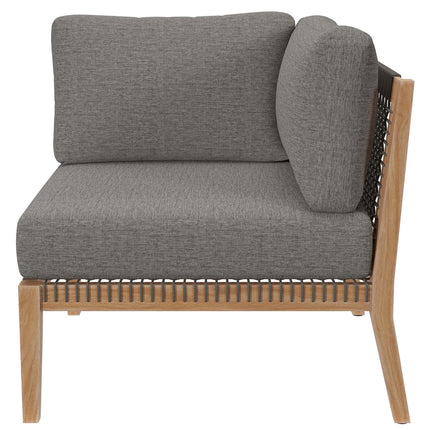 Modway EEI-6119 Clearwater Outdoor Patio Teak Wood Loveseat Modway