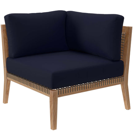 Modway EEI-6119 Clearwater Outdoor Patio Teak Wood Loveseat Modway