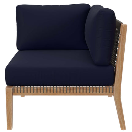 Modway EEI-6119 Clearwater Outdoor Patio Teak Wood Loveseat Modway