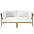 Gray White / Teak Wood