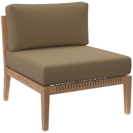 Modway EEI-6120 Clearwater Outdoor Patio Teak Wood Sofa Modway